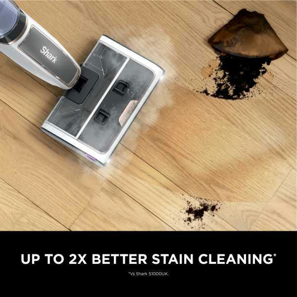 Shark SteamPickUp Bagless Hard Floor Staubsauger - Weiß | SD200UK