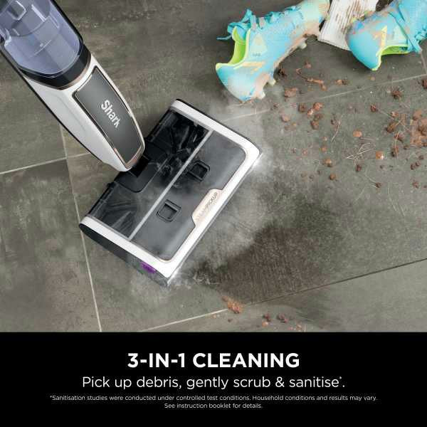 Shark SteamPickUp Bagless Hard Floor Staubsauger - Weiß | SD200UK