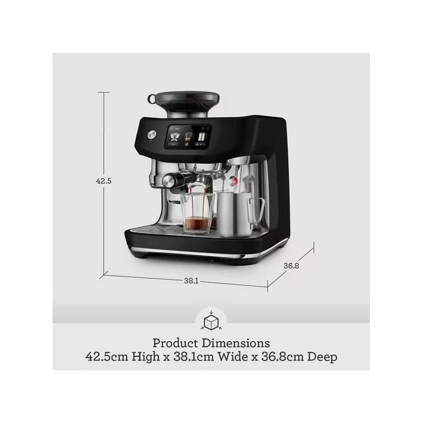 Sage Oracle Jet Automatic Bean to Cup Kaffeemaschine - Schwarz Truffle | SES985BTR4GUK1