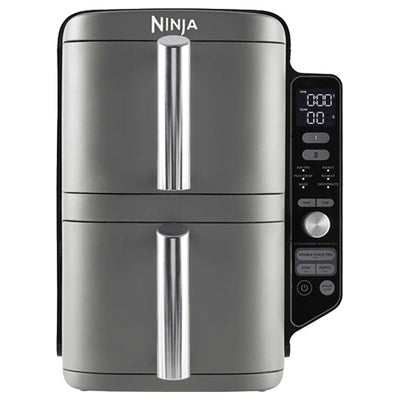 Ninja 9.5L 2470W Double Stack XL 2 Drawer Heißluftfritteuse - Grau | SL400UK