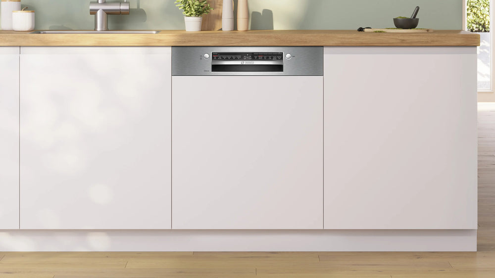 Bosch Series 2 60CM Semi integriert Standard Geschirrspüler - Brushed Steel | SMI2HTS06G