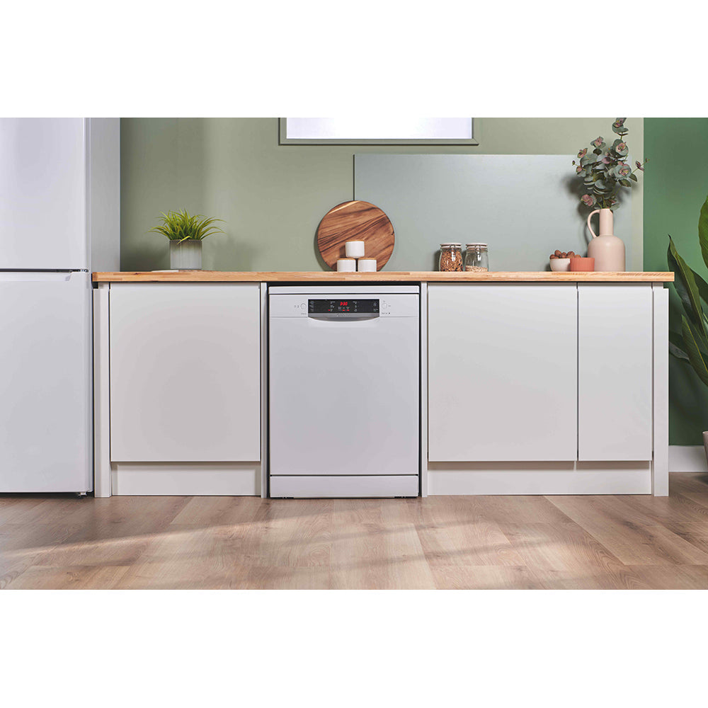 Bosch Series 2 60CM freistehend Standard Geschirrspüler - Weiß | SMS26AW08G