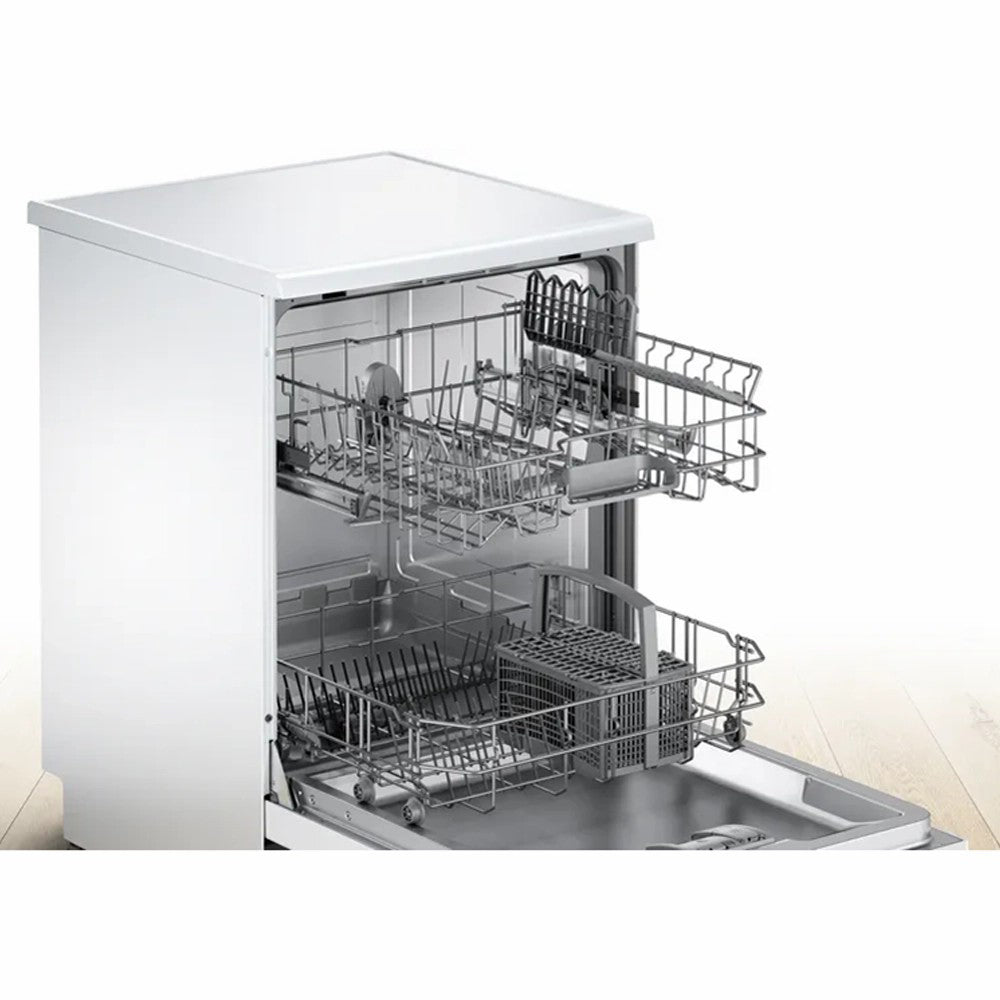 Bosch Series 2 60CM freistehend Standard Geschirrspüler - Weiß | SMS26AW08G