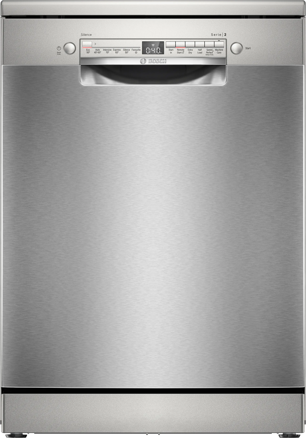 Bosch Series 2 60CM freistehend Standard Geschirrspüler - Brushed Steel | SMS2HVI06G