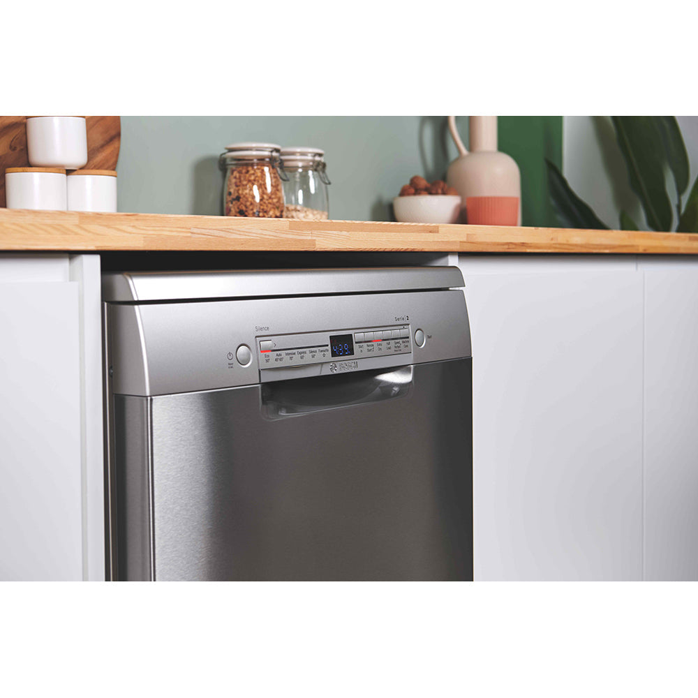 Bosch Series 2 60CM freistehend Drawer Geschirrspüler - Silber Inox | SMS2HVI67G