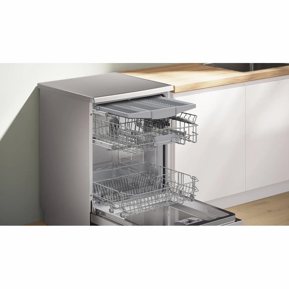 Bosch Series 2 60CM freistehend Drawer Geschirrspüler - Silber Inox | SMS2HVI67G