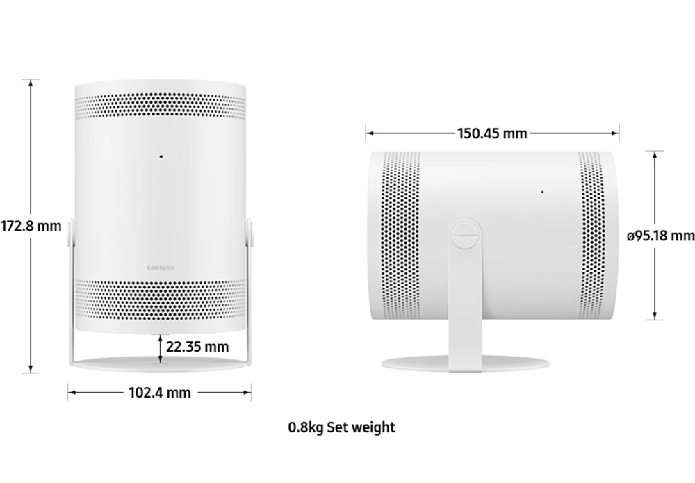 Samsung Freestyle 2nd Gen Up to 100" Beamer - Weiß | SP-LFF3HLAXXXU