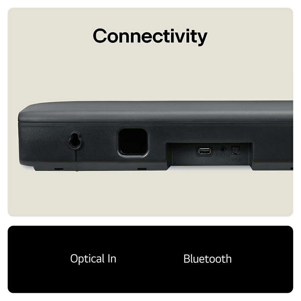 LG 2.0CH Soundbar - Schwarz | SQM1.AGBRLLK