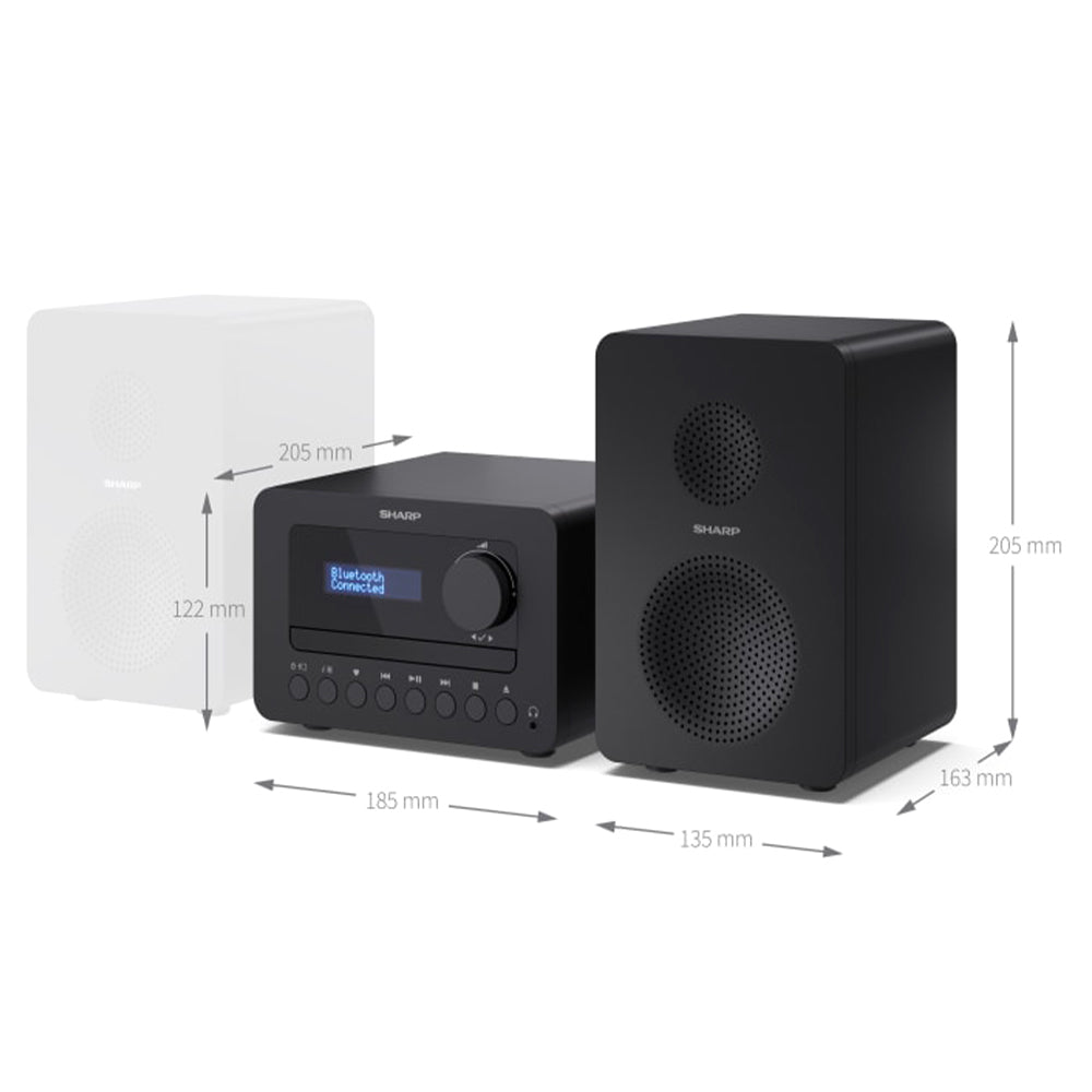 Sharp TOKYO FM Hi-Fi Micro System - Schwarz | SXL-B514 - A