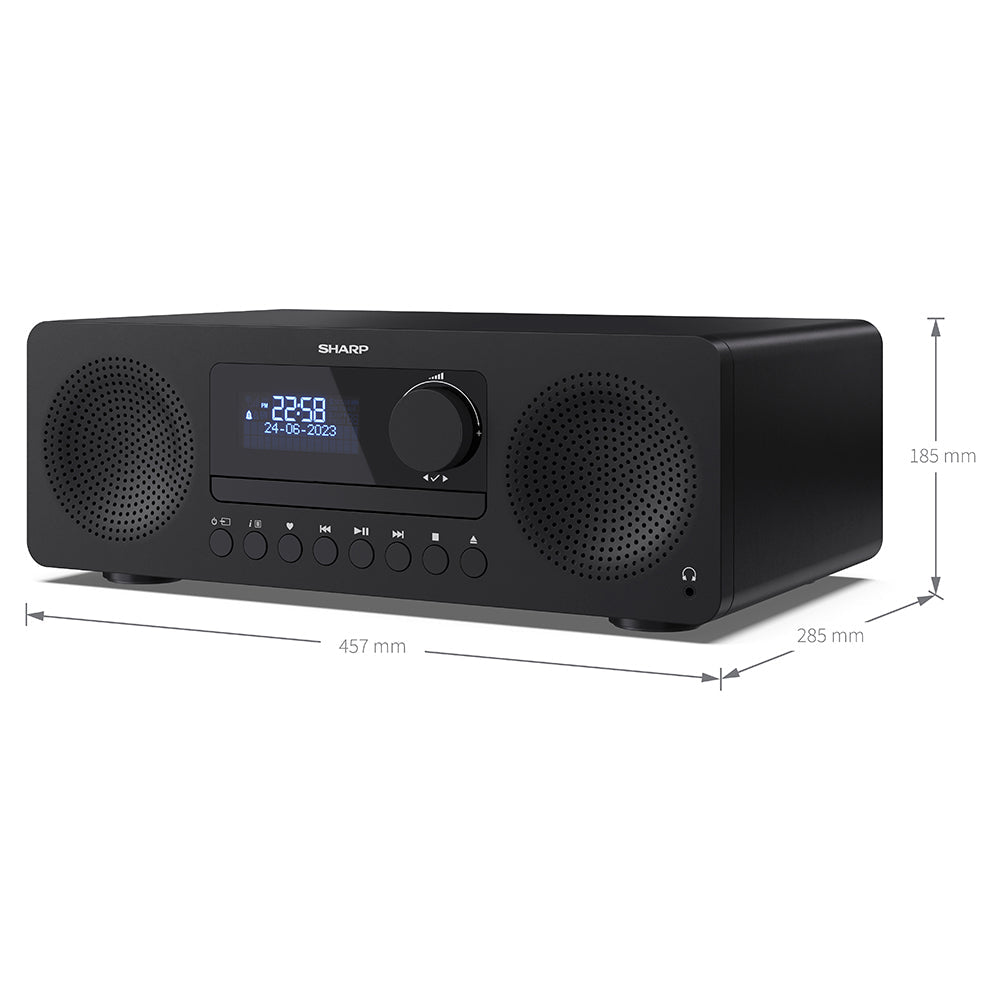 Sharp TOKYO DAB+/FM All-in-One Hi-Fi-System - Schwarz | SXL-B720