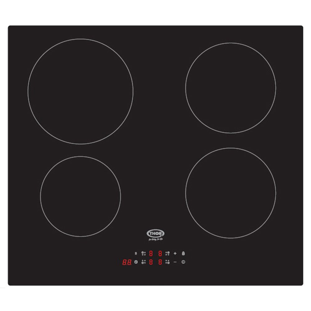 Thor 60CM 4 Zone Ceramic Kochfeld - Schwarz | T154MDINTC