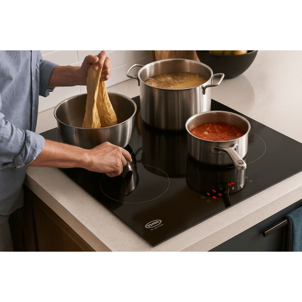 Thor 4 Zone Ceramic Kochfeld - Schwarz | T154MDTCSS