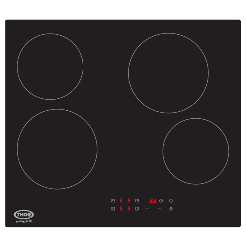Thor 60CM 4 Zone Ceramic Kochfeld - Schwarz | T154MDTC