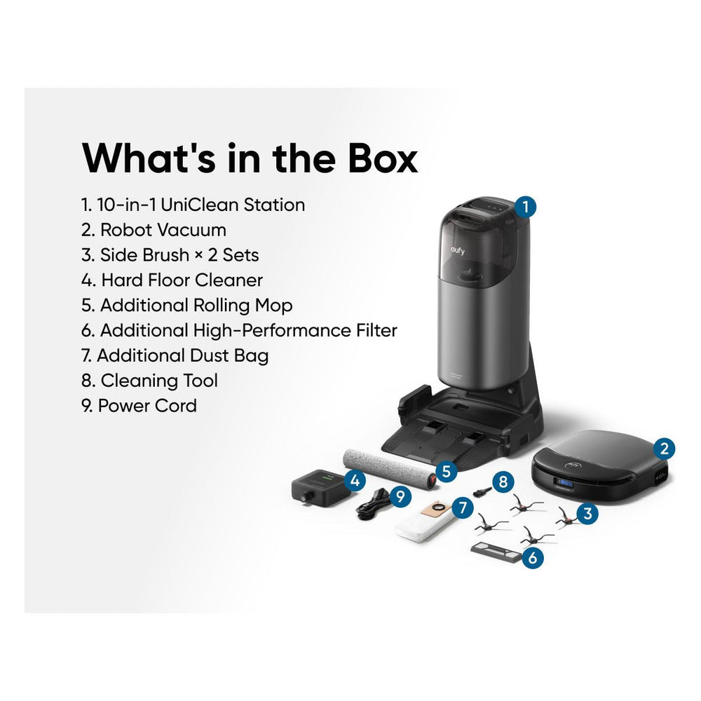 Eufy Omni S1 Pro + Filters Robot Staubsauger - Schwarz | T2080GA1
