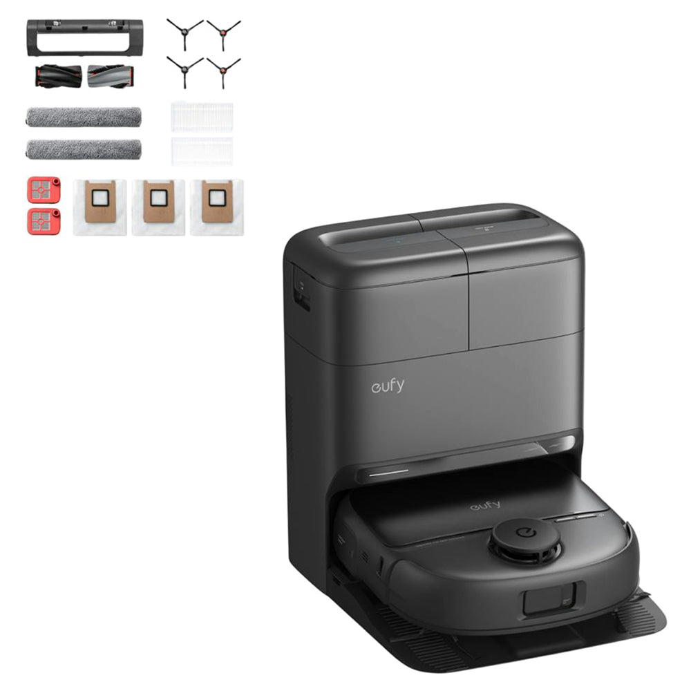 Eufy Omni C28A Bagless Robot Staubsauger mit Accessory Kit - Schwarz | T211AV10