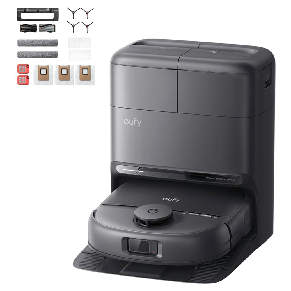 Eufy Omni C28A Bagless Robot Staubsauger mit Accessory Kit - Schwarz | T211AV10