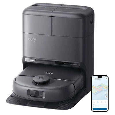 Eufy Omni C28A Bagless Robot Staubsauger mit Accessory Kit - Schwarz | T211AV10