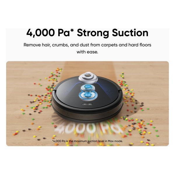 Eufy G50 Hybrid Robot Staubsauger - Schwarz | T2212V11