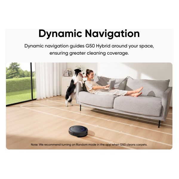Eufy G50 Hybrid Robot Staubsauger - Schwarz | T2212V11