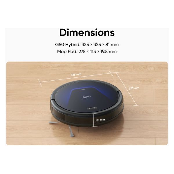 Eufy G50 Hybrid Robot Staubsauger - Schwarz | T2212V11