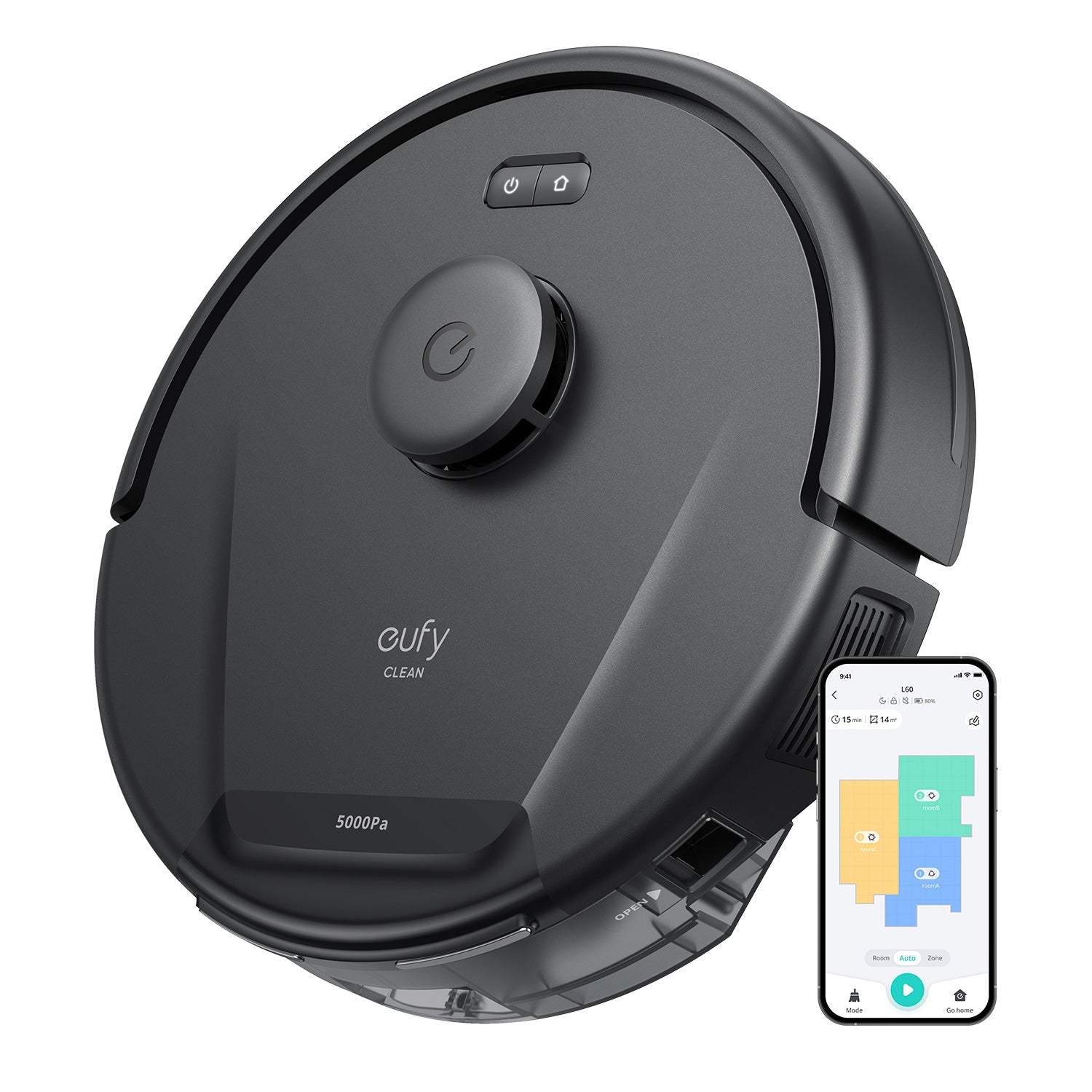 Eufy L60 Hybrid Robot Staubsauger - Schwarz | T2268V11