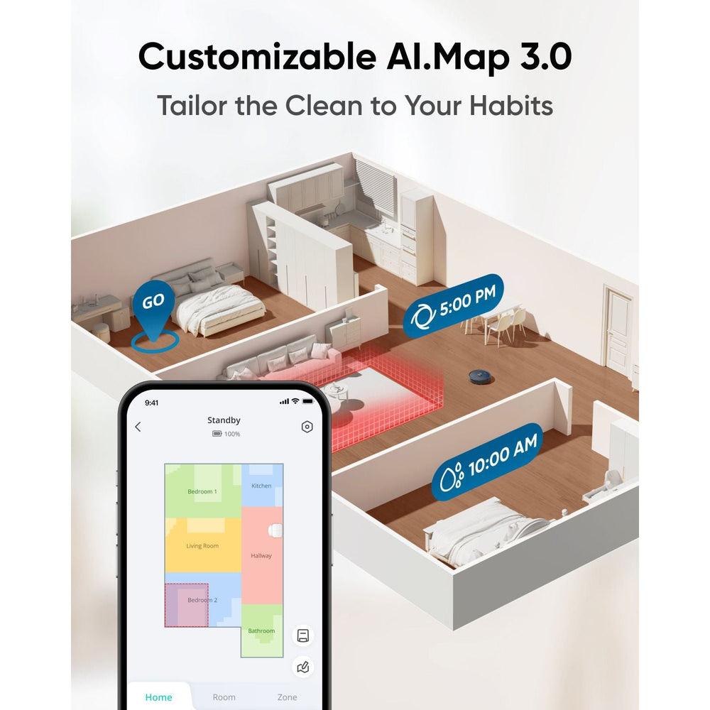 Eufy X10 Pro Omni Robot Vacuum und Mop mit All-in-One Station - Schwarz | T2351V11