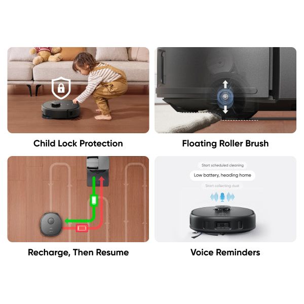Eufy X10 Pro Omni Robot Vacuum und Mop mit All-in-One Station - Schwarz | T2351V11