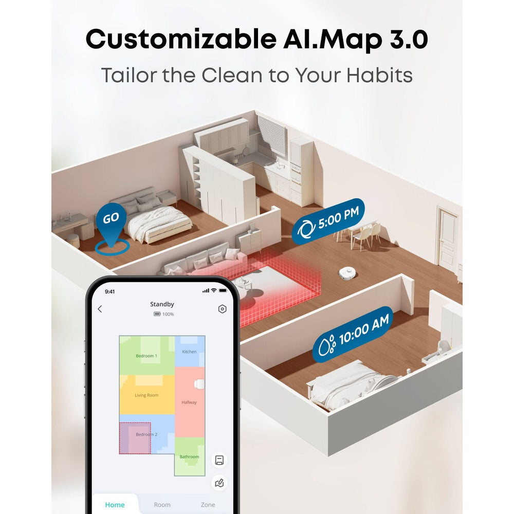 Eufy X10 Pro Omni Robot Vacuum und Mop mit All-in-One Station- Weiß | T2351221
