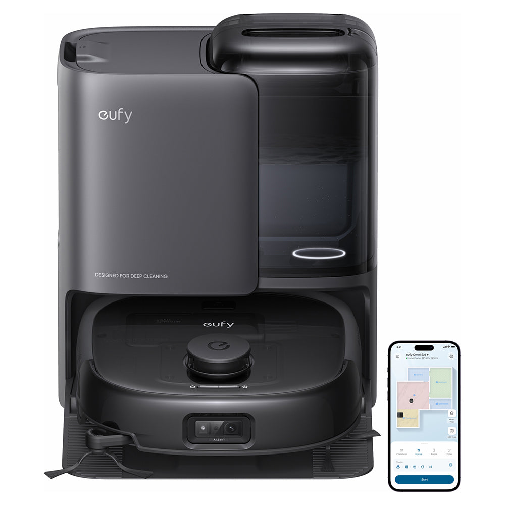 Eufy Omni E25 Robot Vacuum und Mop mit All-in-One Station  - Schwarz | T2353V11