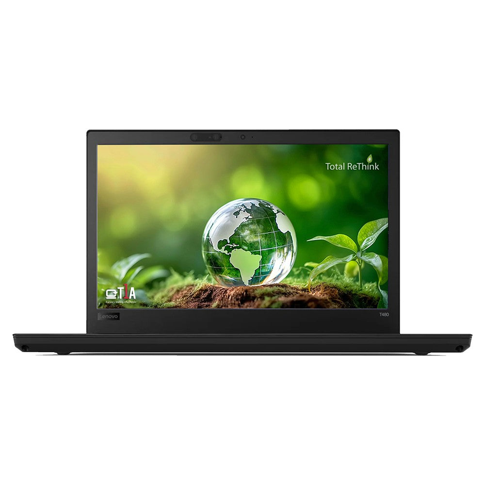 Total ReThink Refurbished Lenovo ThinkPad T480 Intel Core i5 14" 8GB/240GB Laptop - Schwarz | T480-UK-P001