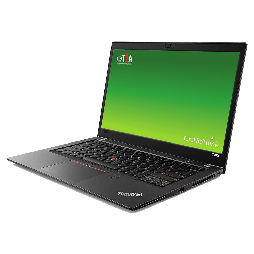 Total ReThink Refurbished Lenovo ThinkPad T480 Intel Core i5 14" 8GB/240GB Laptop - Schwarz | T480-UK-P001