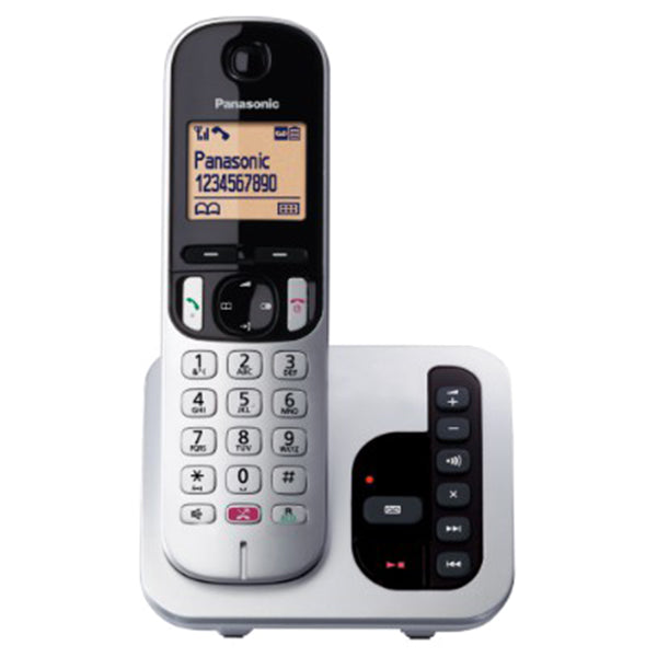 Panasonic Digital Cordless Phone with Answering Machine - Silver | TAPS260S