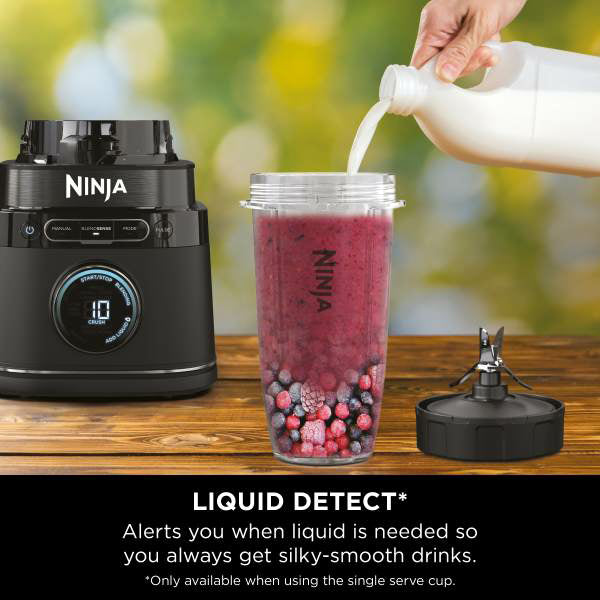 Ninja 1200W Detect Power Pro Standmixer mit Single Serve - Schwarz | TB301UK