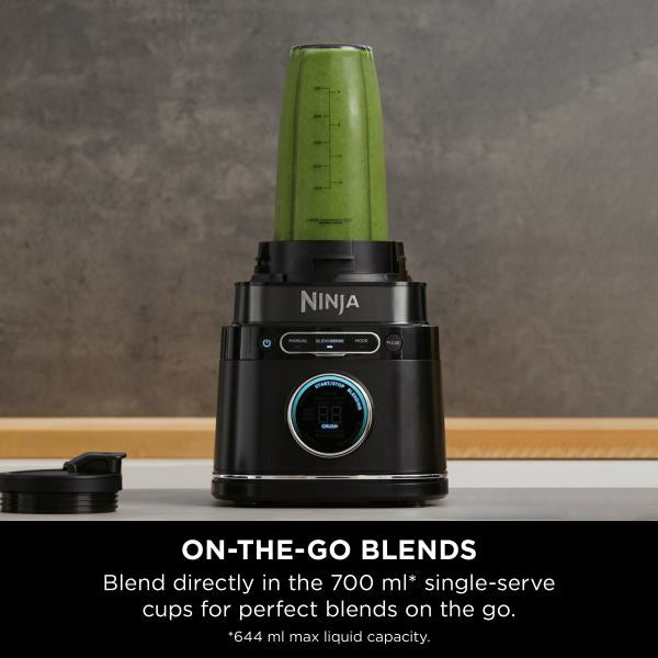 Ninja 1200W Detect Power Pro Standmixer mit Single Serve - Schwarz | TB301UK