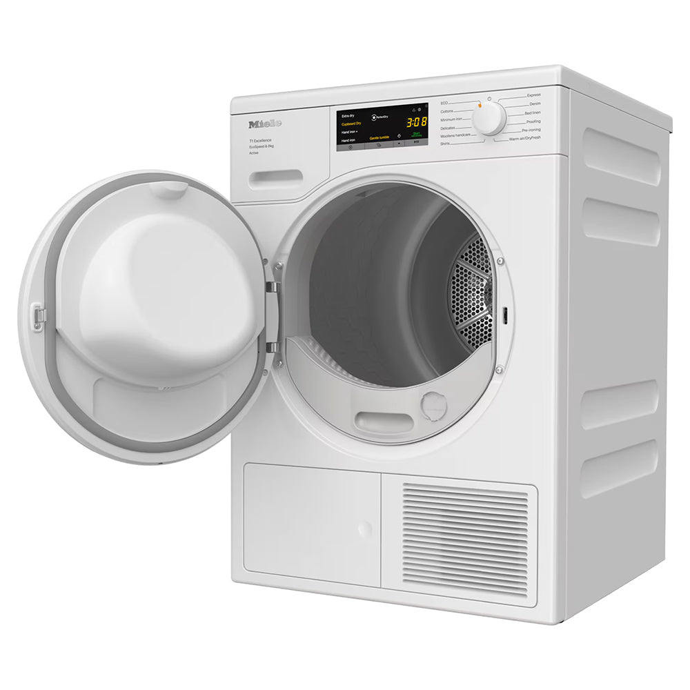 Miele T1 Active 8KG freistehend Heat Pump Wäschetrockner - Lotus Weiß | TEA525