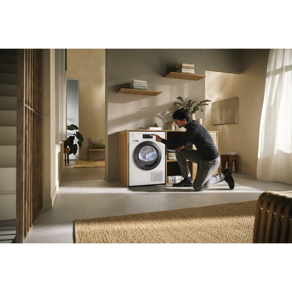 Miele T1 EcoSpeed 8KG freistehend Heat Pump Wäschetrockner - Lotus Weiß | TEC645