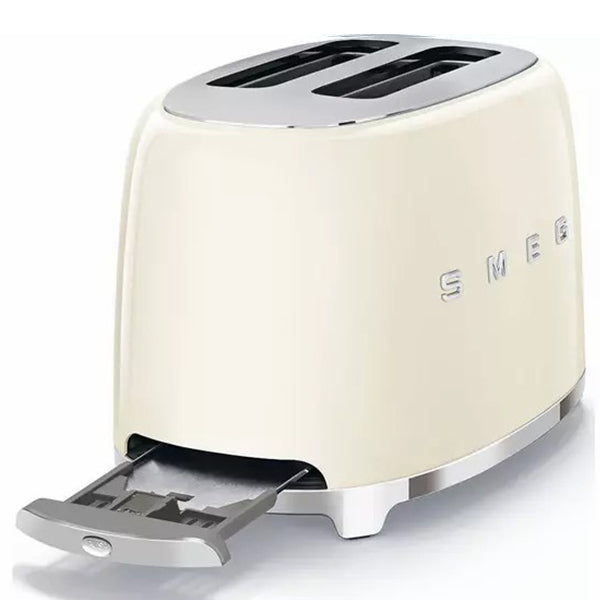Smeg 950W 2 Slice Toaster - Cream | TSF01CRUK