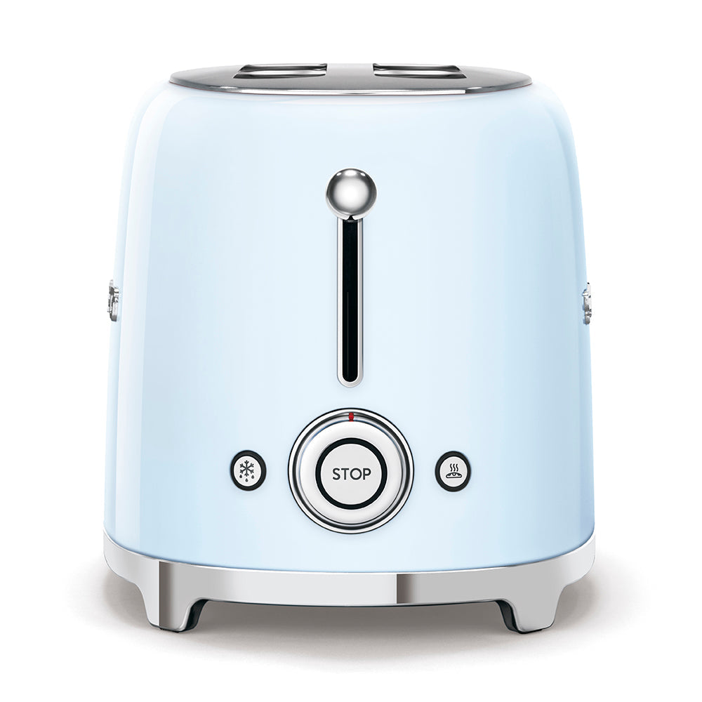 Smeg 950W 2 Slice Toaster - Pastel Blau | TSF01PBUK