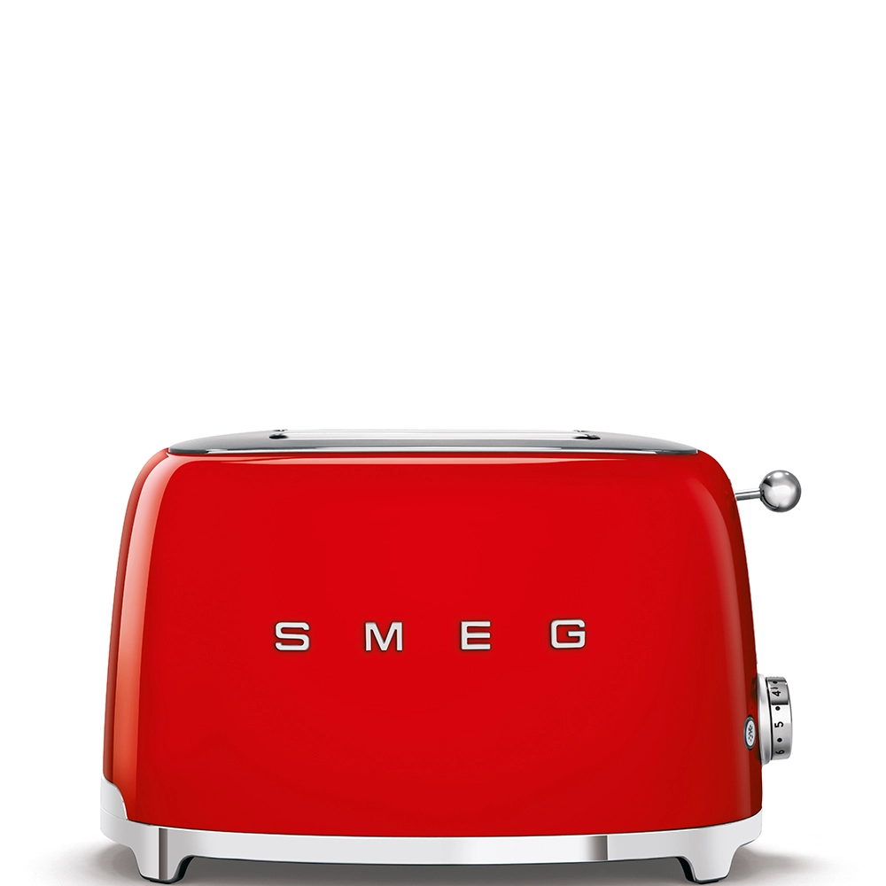 Smeg 950W 2 Slice Toaster - Rot | TSF01RDUK