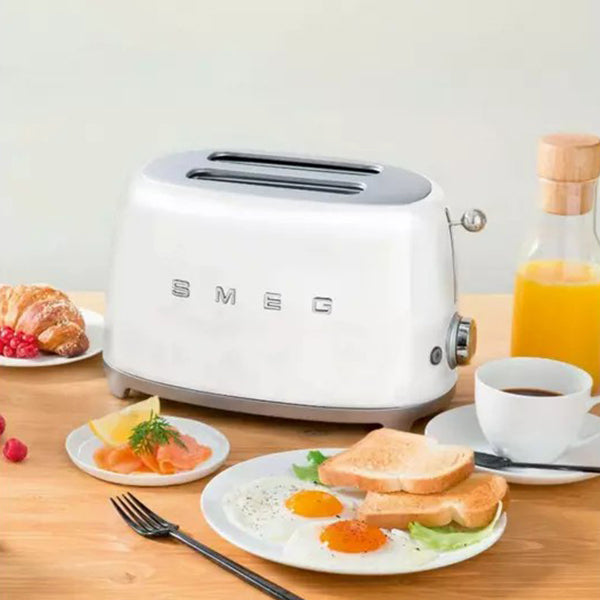 Smeg 950W 2 Slice Toaster - Weiß | TSF01WHUK