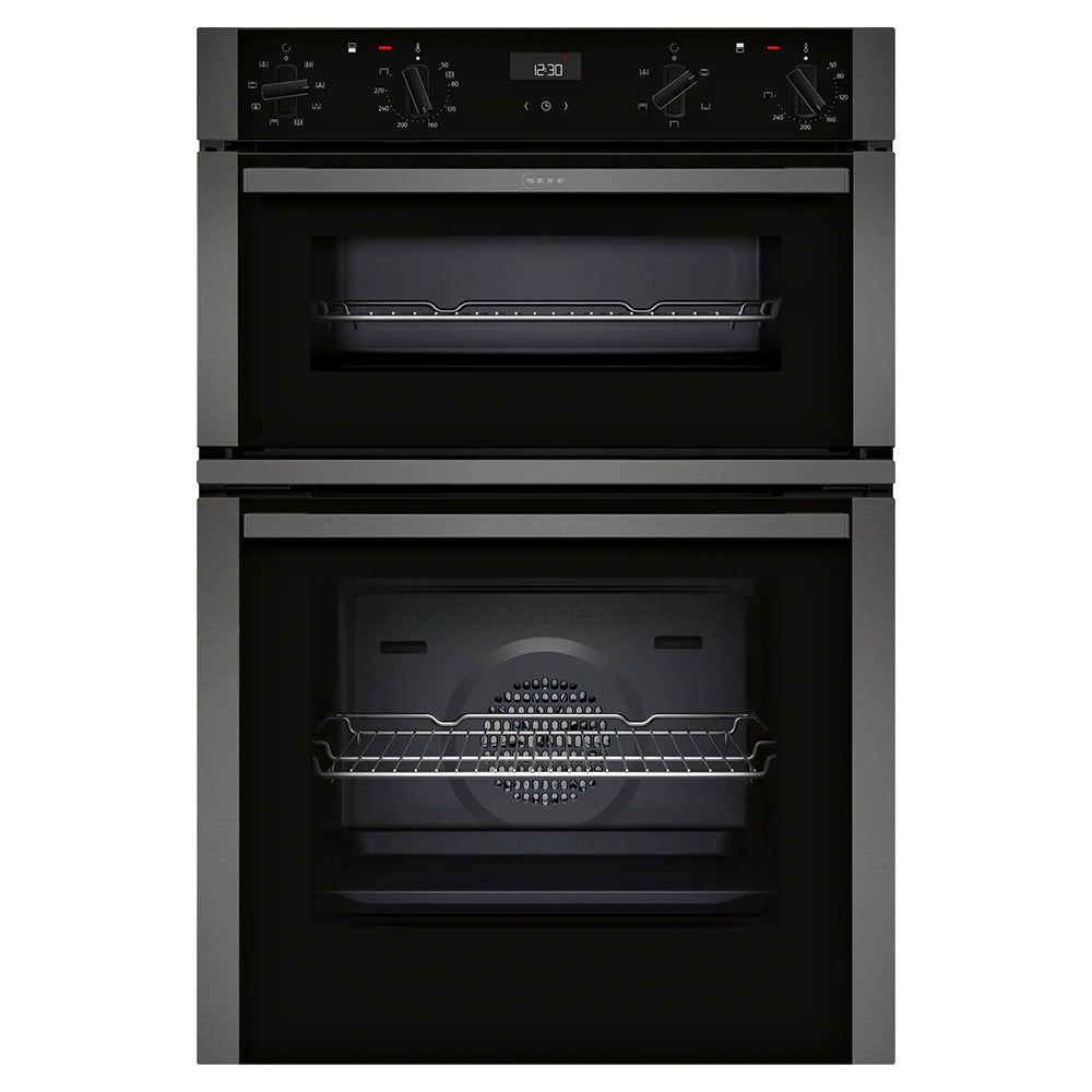 Neff N50 105L Built-In Electric Double Oven - Graphite Grey | U1ACE2AG3B