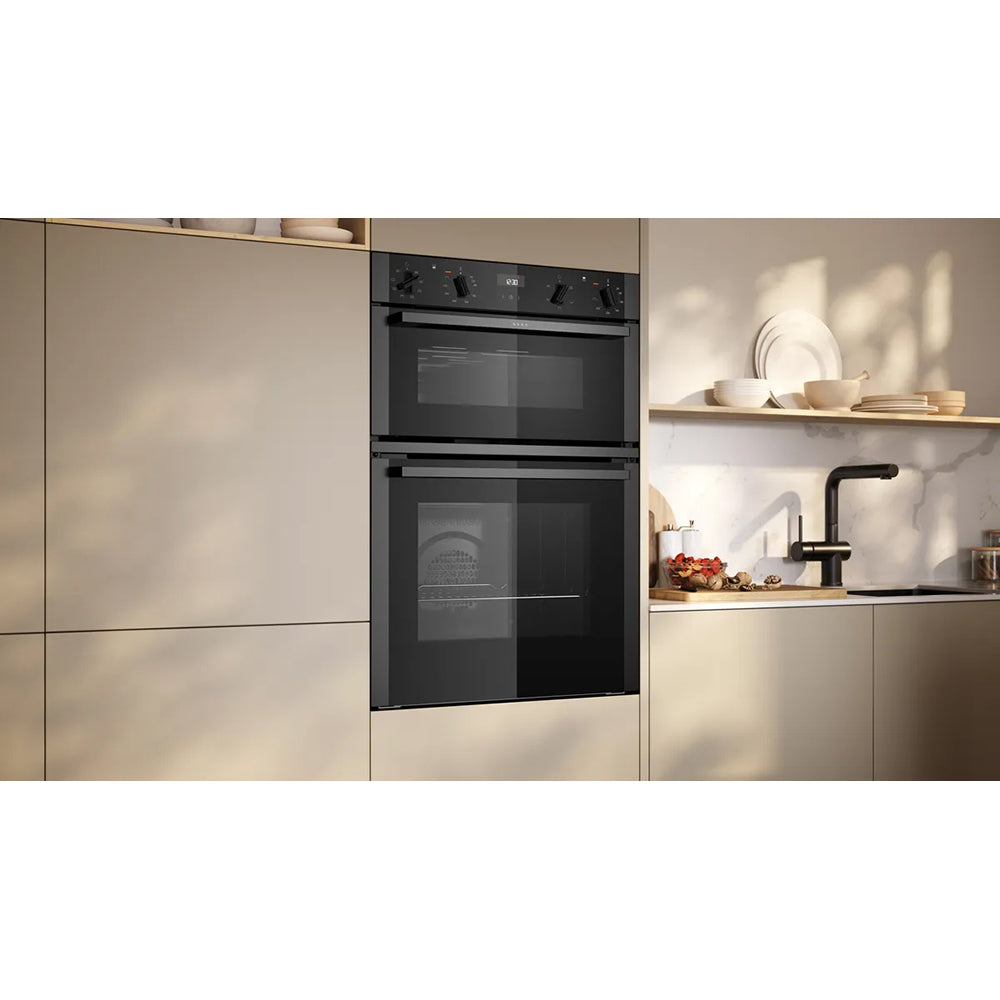 Neff N50 105L Einbau Electric Doppelbackofen - Graphit Grau | U1ACE2AG3B