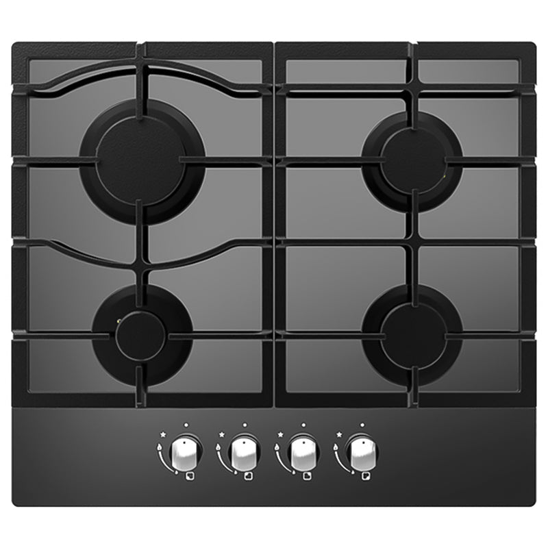 Cata 60CM 4 Zone Gas on Glass Kochfeld - Schwarz | UBGOG601BK