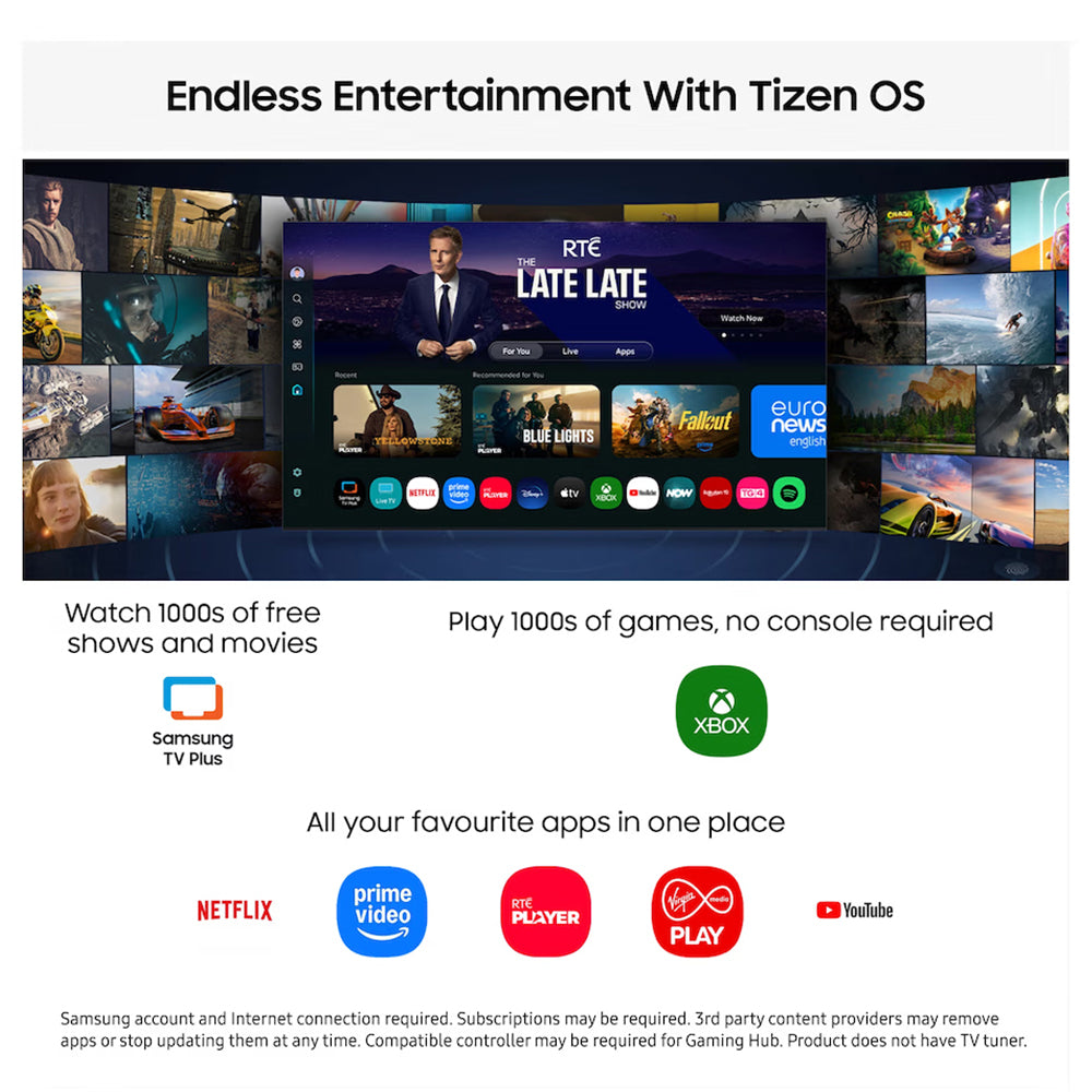 Samsung The Movingstyle 27" QHD Smart TV mit Touch Screen & Einbau Battery - Weiß & Schwarz | UE27LSM7FAXXXU