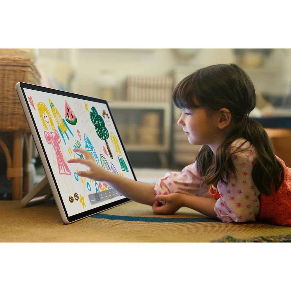 Samsung The Movingstyle 27" QHD Smart TV mit Touch Screen & Einbau Battery - Weiß & Schwarz | UE27LSM7FAXXXU