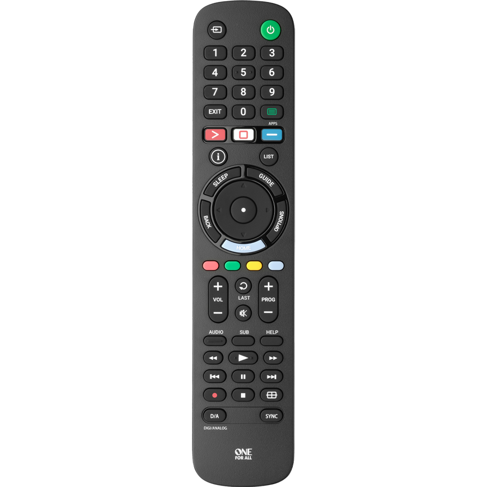One For All Sony TV Replacement Remote Control - Black | URC4912