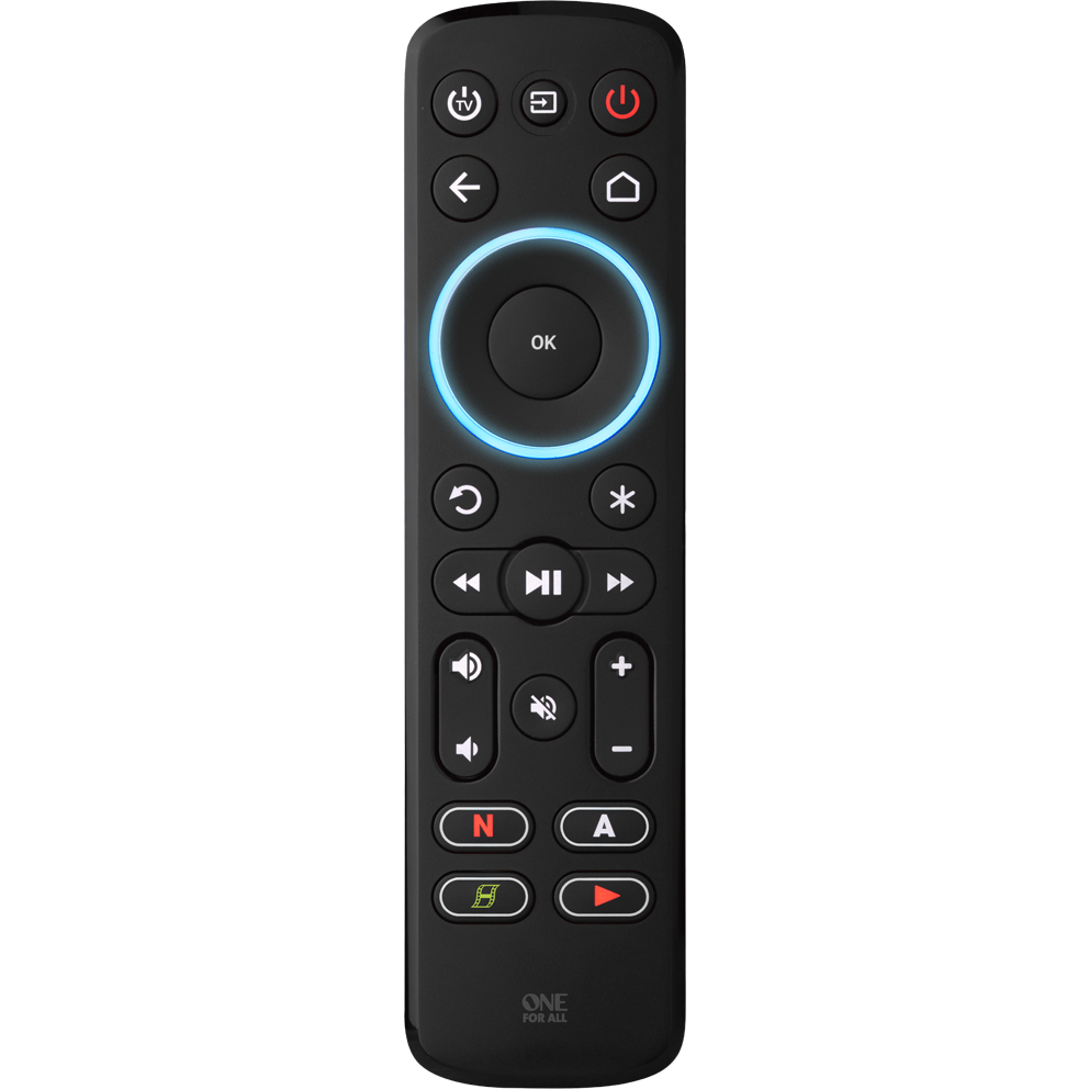 One For All Streamer Remote for Streaming Devices - Black | URC7935