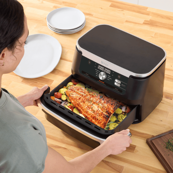 Ninja 10.4L 2470W Foodi FlexDrawer Heißluftfritteuse - Schwarz | AF500UK