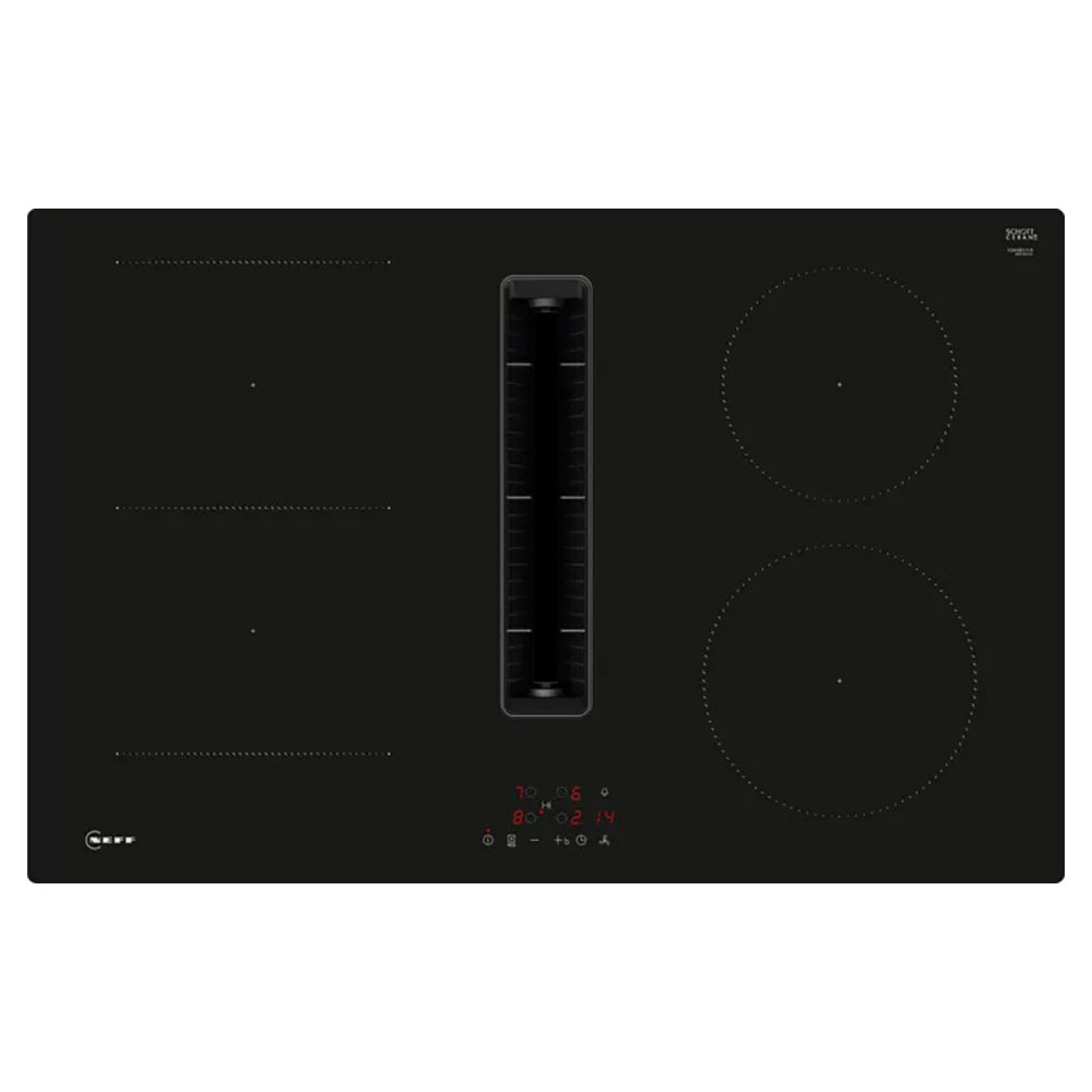 Neff N 50 80CM 4 Zone Induction Hob With Integrated Ventilation - Black | V58NBS1L0