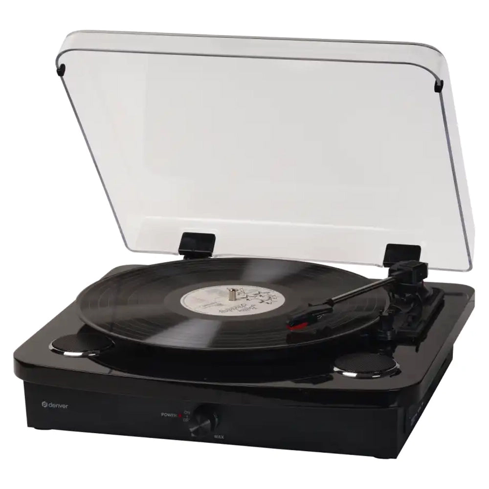 Denver Retro Turntable - Piano Black | VPL-230B